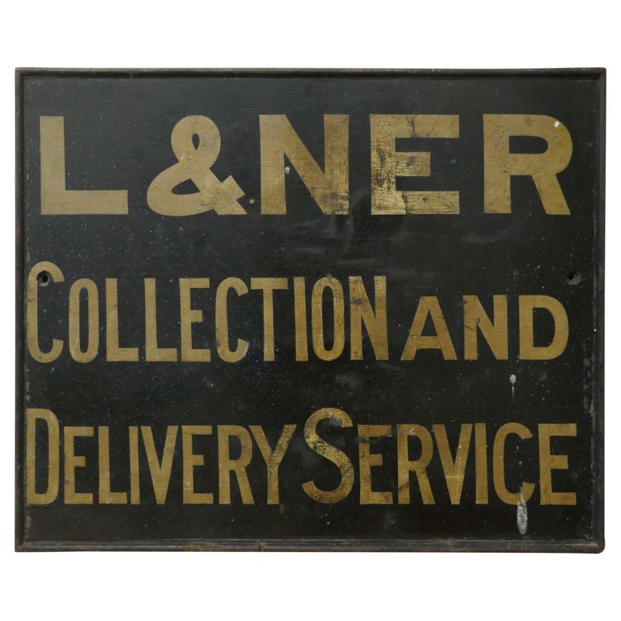 L %26 N E R Wooden Railway Sign