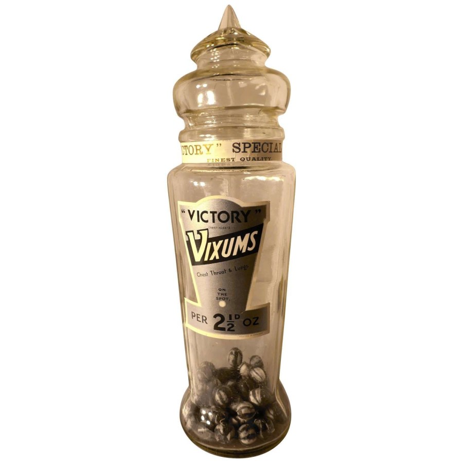 Large 19th Century Large Victory Sweet Shop Jar