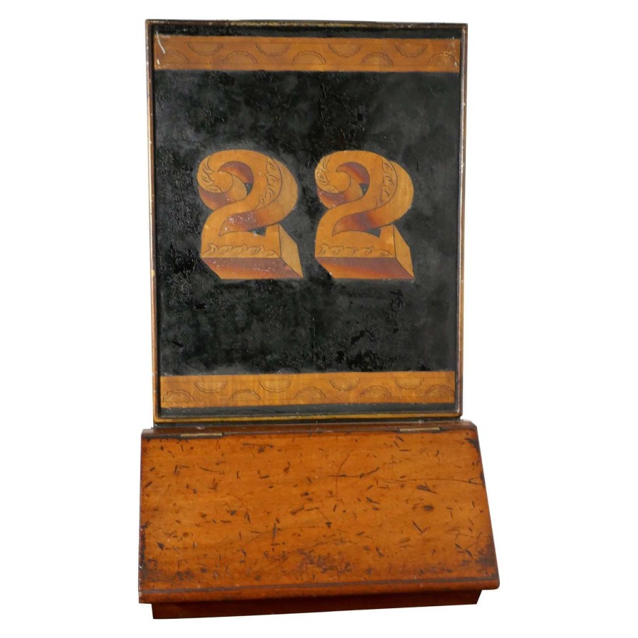 Large 19th Century Toleware and Mahogany Grocer’s Shop Display Tea Tin