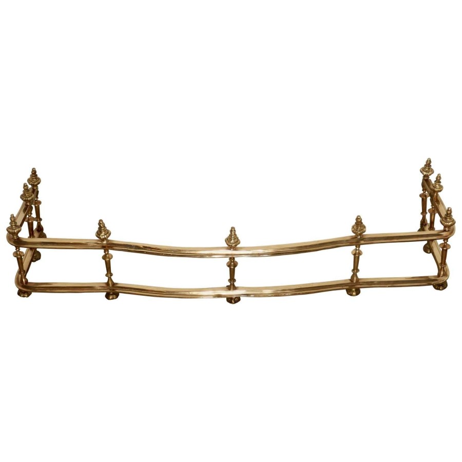 Large Best Quality 19th Century Heavy Brass Fender