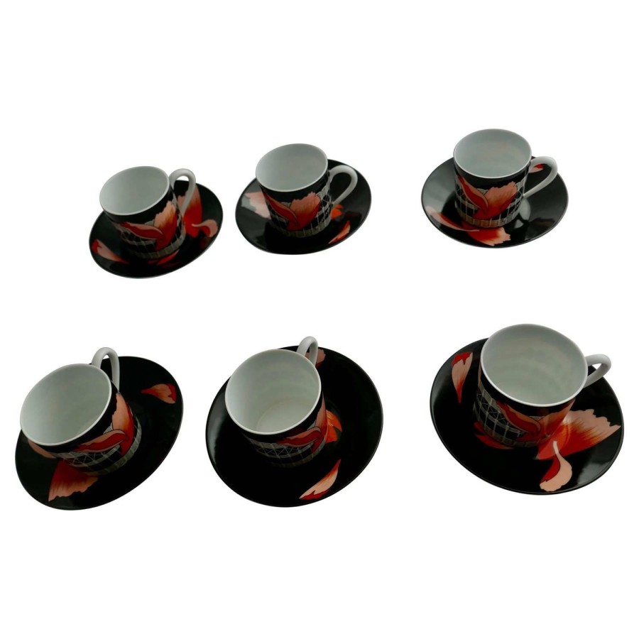 Limoges Coffee set of 6 Cups %26 Saucers the by Hemes