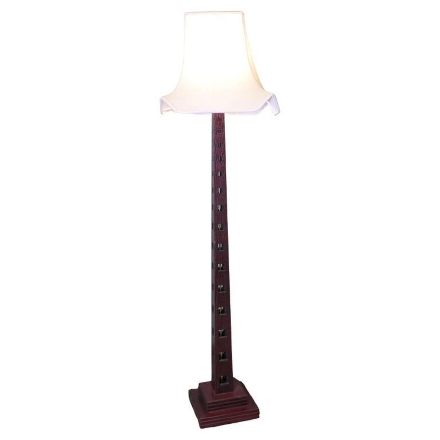 Mid Century Style Teak Standard or Floor Lamp