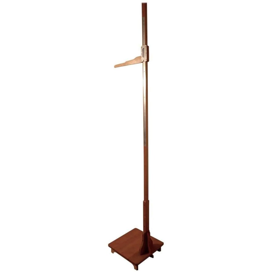 Pharmacy Height Measure Stand, Pitch Pine Measuring Stick or Somastome