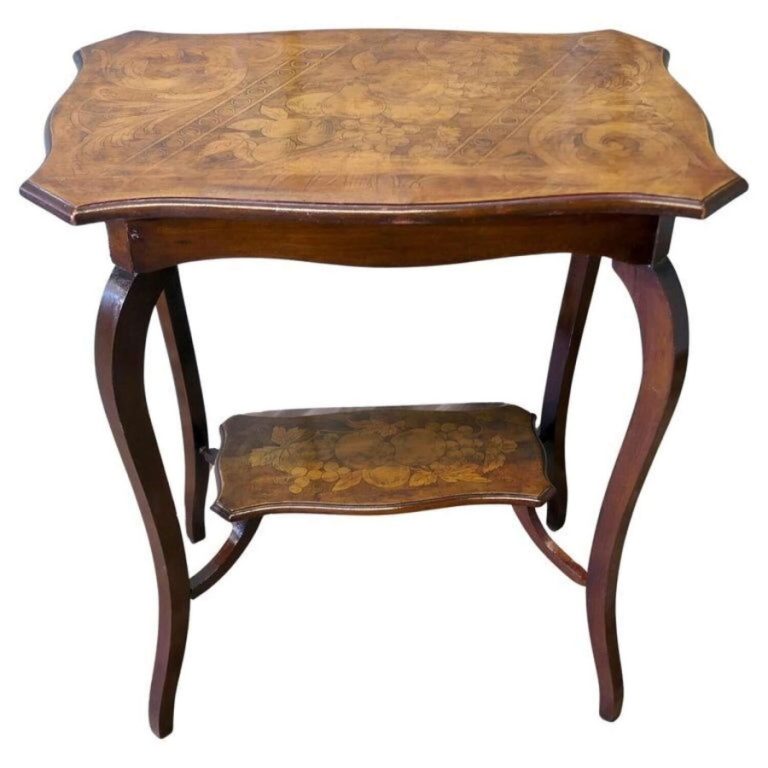 Rectangular Occasional Table, with Painted Decoration