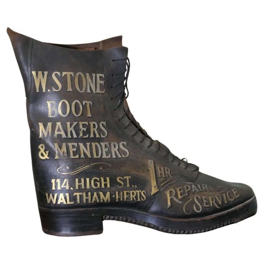 Shoe Shop or Cobblers Trade Sign, Leather Hob Nail Boot This is a wonderful piece, mad