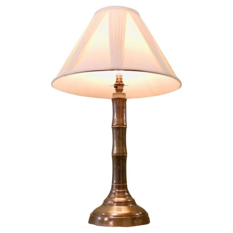 Simulated Bamboo Brass Table Lamp