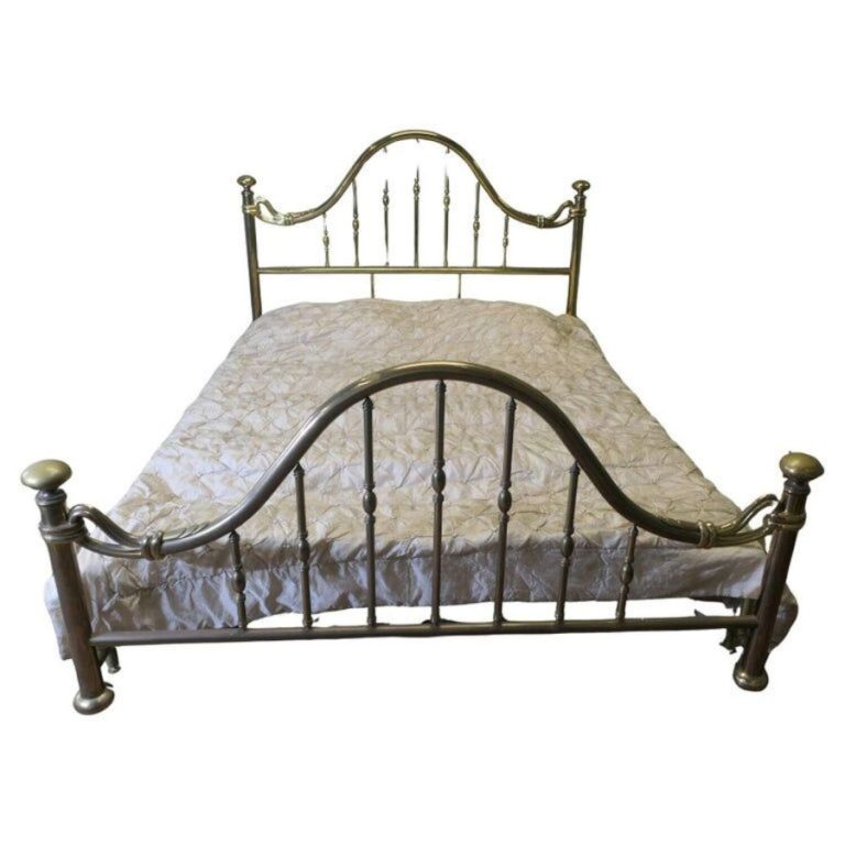 Superb Quality French Long King Size Brass Bed Antique Beds Superb Quality French Long King Size Brass Bed