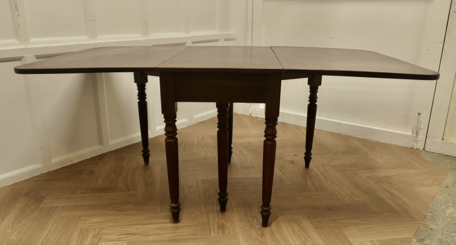 Victorian Mahogany Drop Leaf Cottage Diner - Image 11