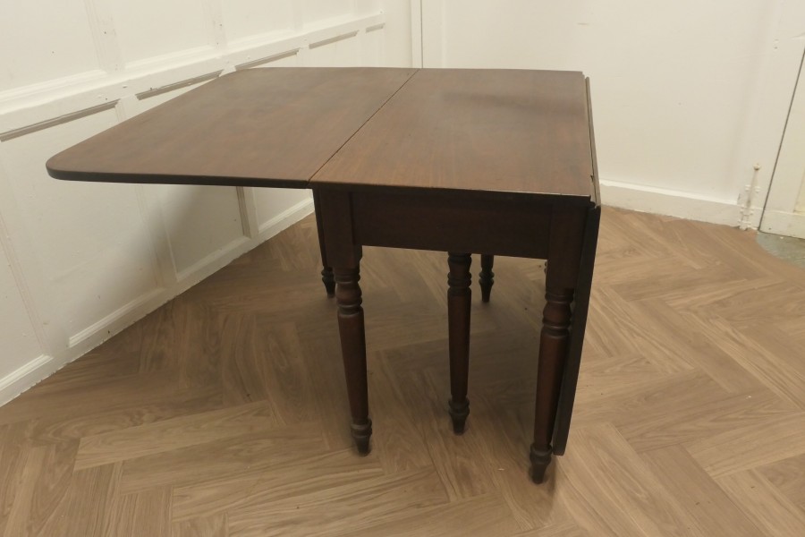 Victorian Mahogany Drop Leaf Cottage Diner - Image 5
