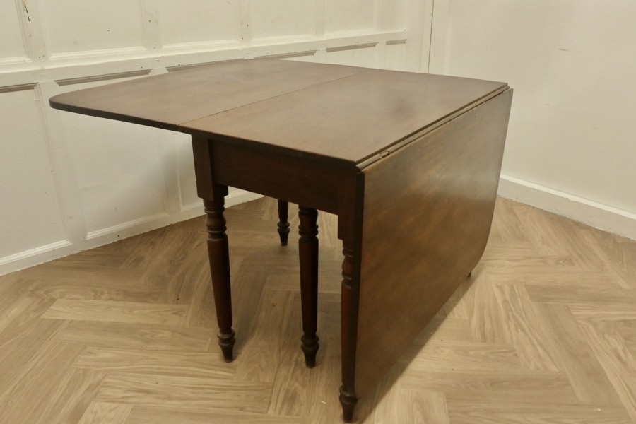 Victorian Mahogany Drop Leaf Cottage Diner - Image 6