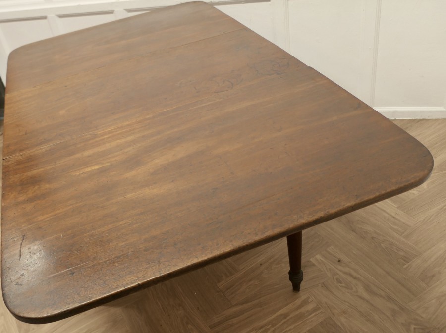 Victorian Mahogany Drop Leaf Cottage Diner - Image 7