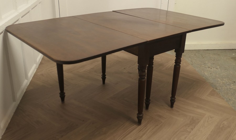 Victorian Mahogany Drop Leaf Cottage Diner - Image 8