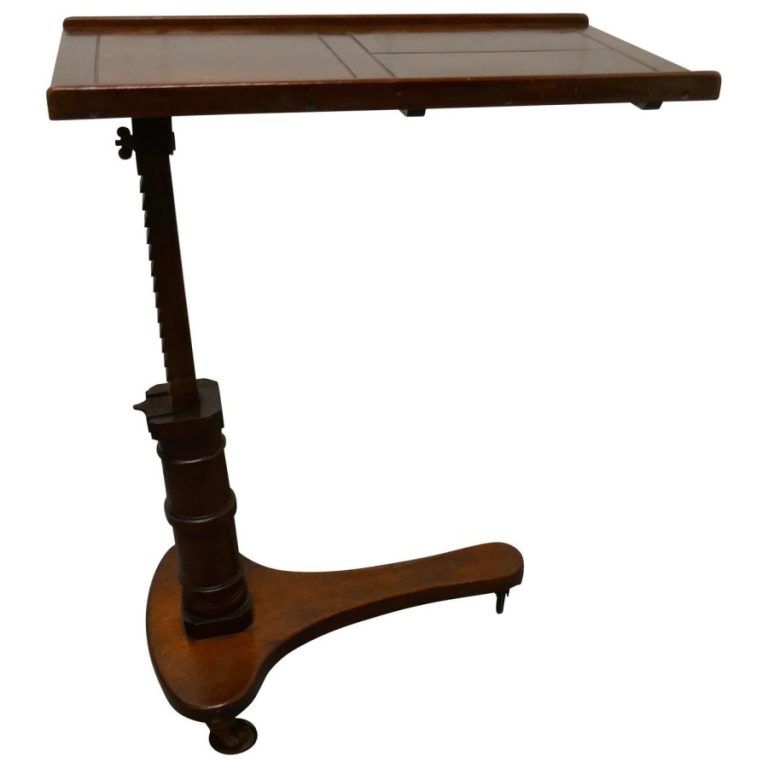 Victorian Mahogany, Over Bed Reading Stand Table Antique Beds Victorian Mahogany, Over Bed Reading Stand Table