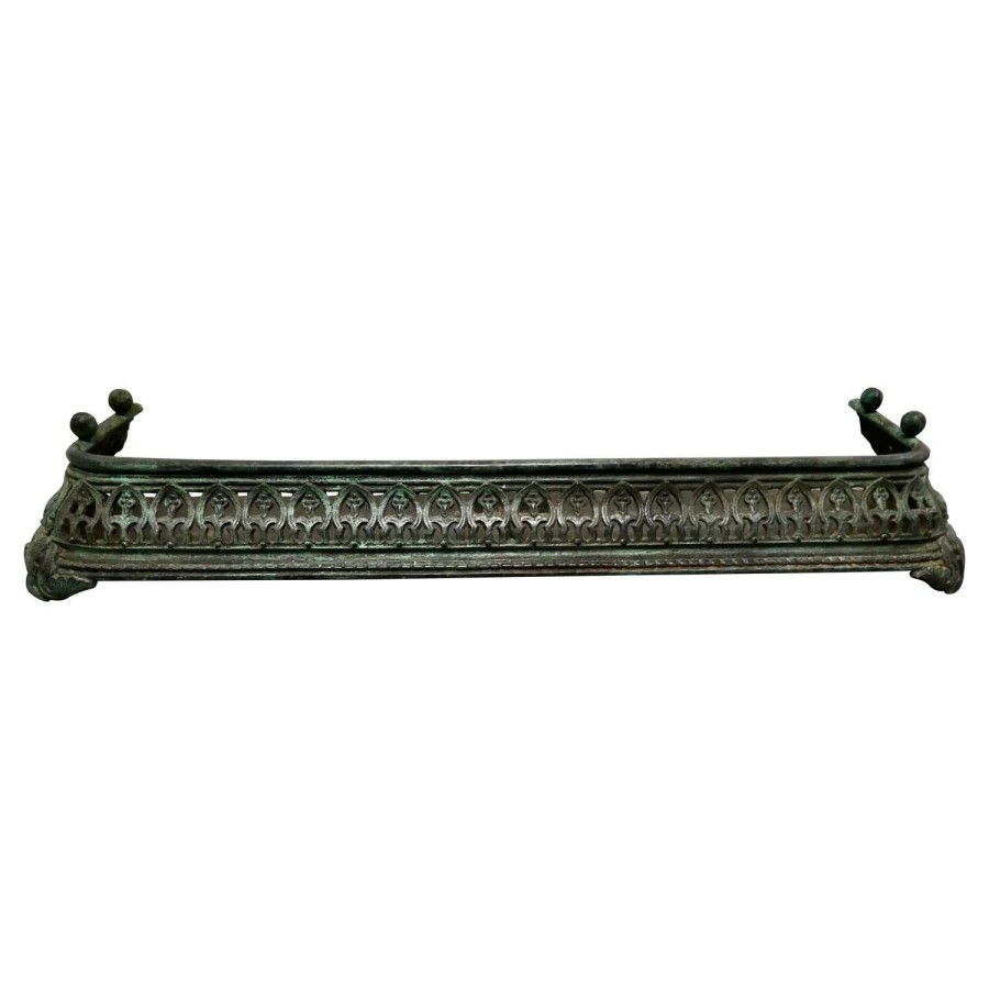 Victorian Pierced Cast Iron Fender
