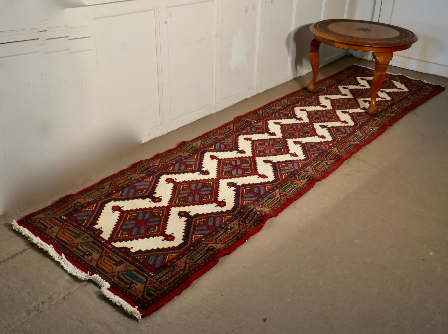 Vintage Hand Woven Persian, Carpet Runner - Image 3