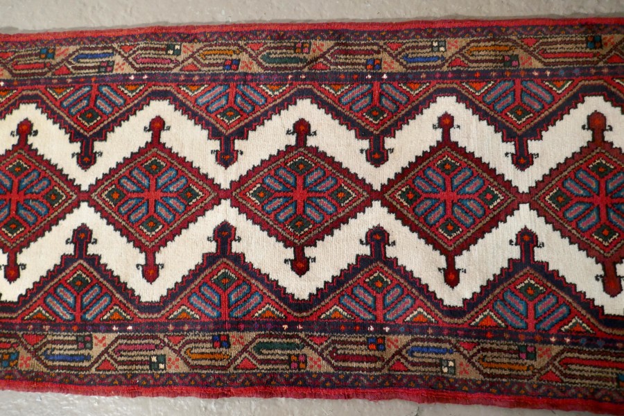 Vintage Hand Woven Persian, Carpet Runner - Image 5