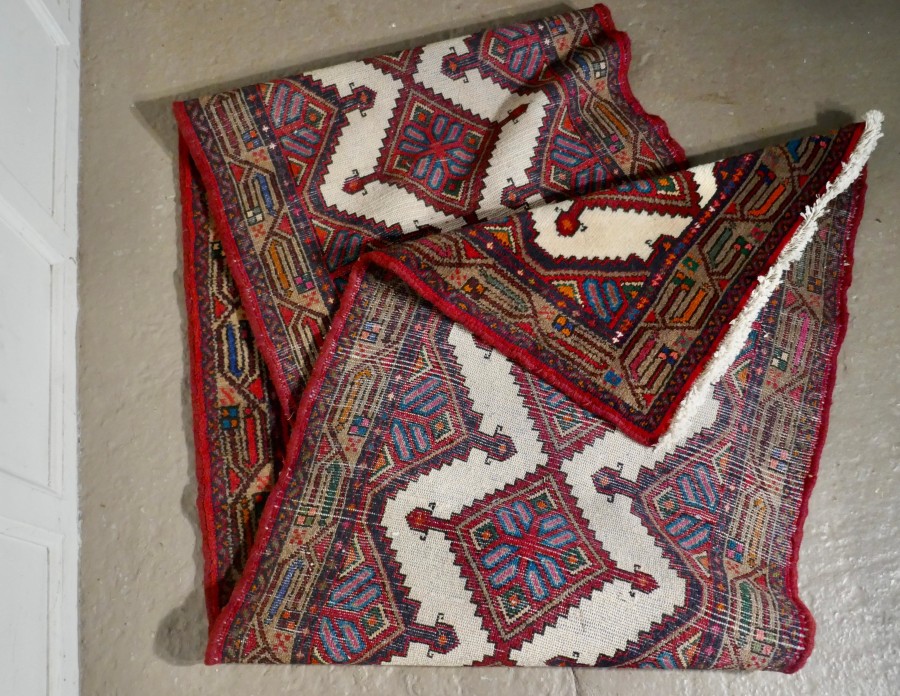 Vintage Hand Woven Persian, Carpet Runner - Image 6