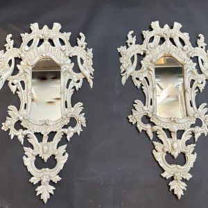 Pair C19th Continental Wall Mirrors antique mirrors Antique Mirrors Pair C19th Continental Wall Mirrors