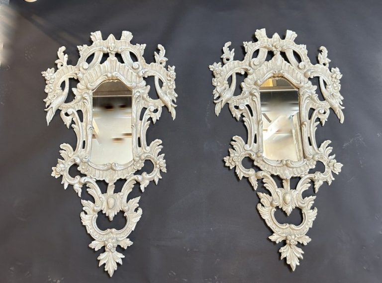 Pair C19th Continental Wall Mirrors