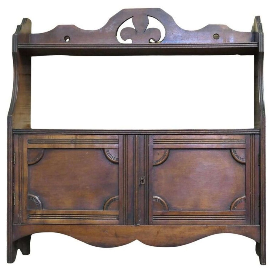 2 Door Art Deco Design Wall Cabinet with Shelf