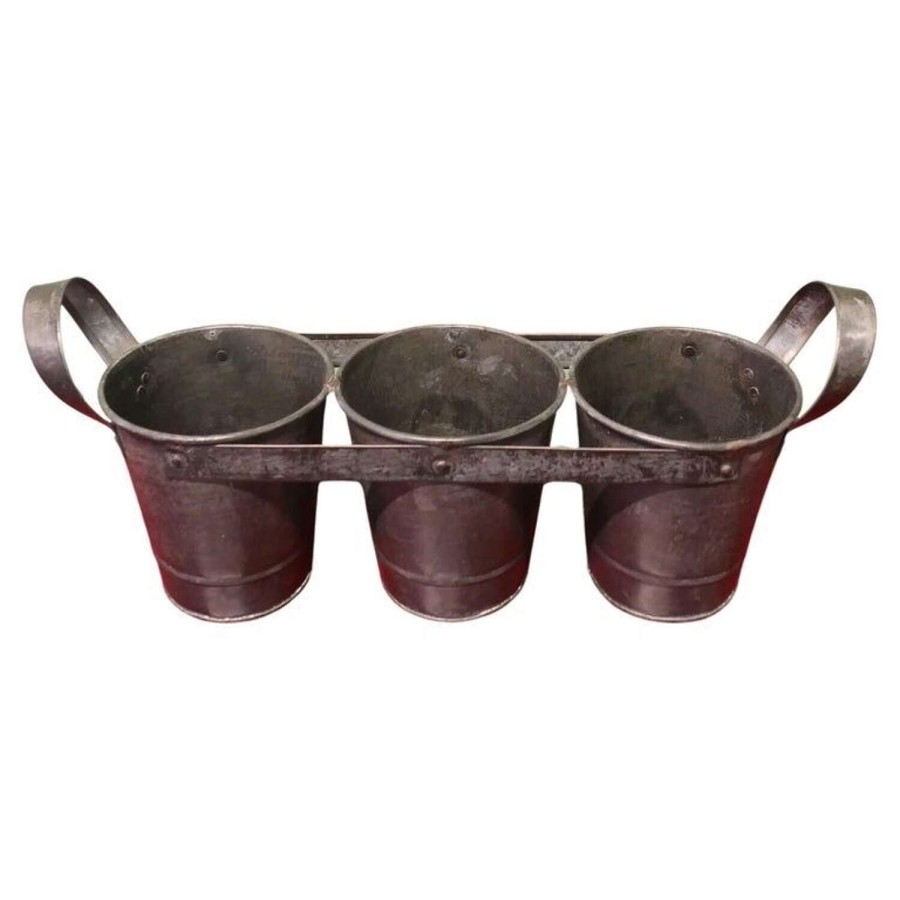 3 Pot Fresh Cut Flower Bucket Carrier