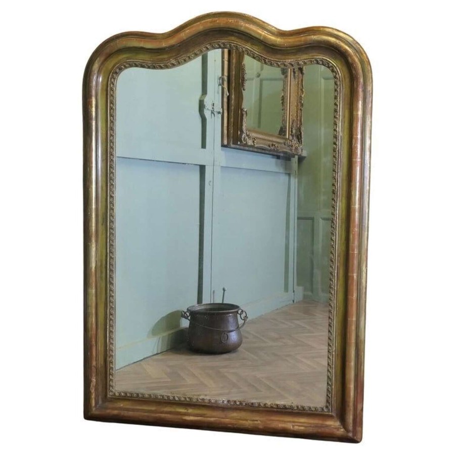 5ft Tall French 19th Century Louis Philippe Wall Mirror