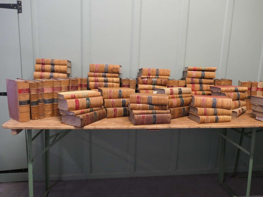 89 Original Leather Bound Law Books from 1890s-1940s This is a handsome set
