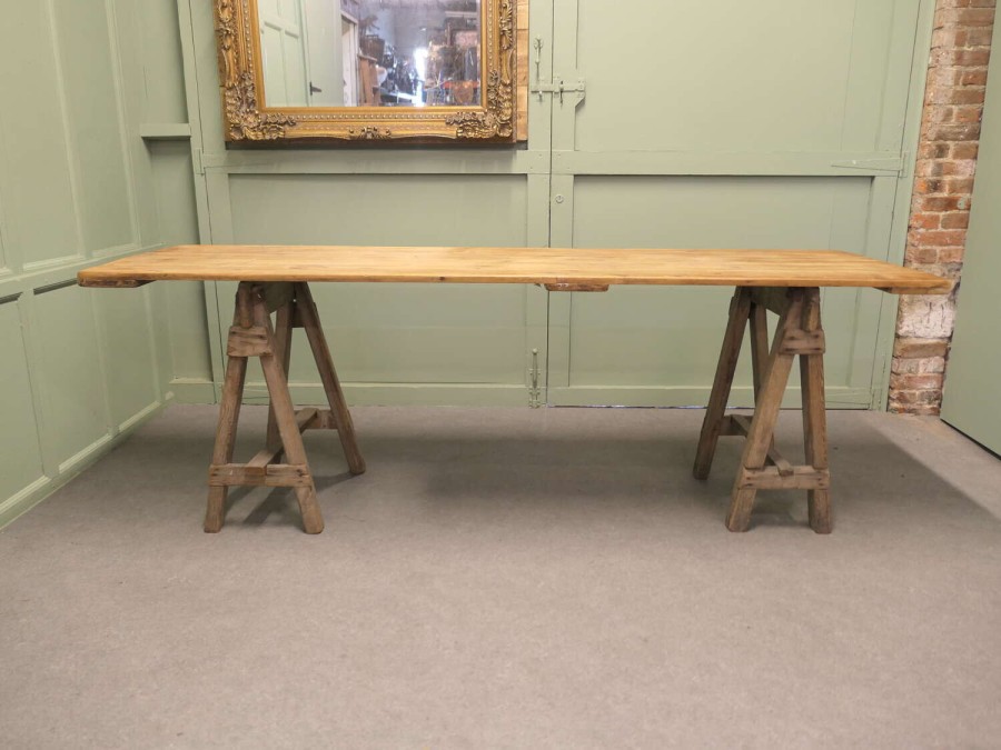 8ft Elm Harvest Table from South West France, Christmas Dinner Picnic Barbecue This is a