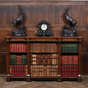 Victorian Amboyna & Ebonized Open Bookcase SAI4211 amboyna Antique Bookcases Victorian Amboyna & Ebonized Open Bookcase SAI4211