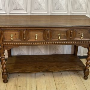 19th Century Oak Drawer Sideboard / Side Table