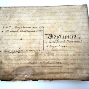 A 18TH CENTURY MANUSCRIPT INDENTURE Antique Art A 18TH CENTURY MANUSCRIPT INDENTURE
