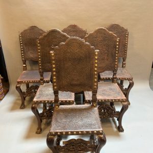 Set Of Spanish Antique Dining Chairs Antique Chairs Set Of Spanish Antique Dining Chairs