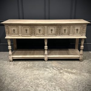 Carved Bleached Oak Potboard Dresser Dressers Antique Dressers Carved Bleached Oak Potboard Dresser