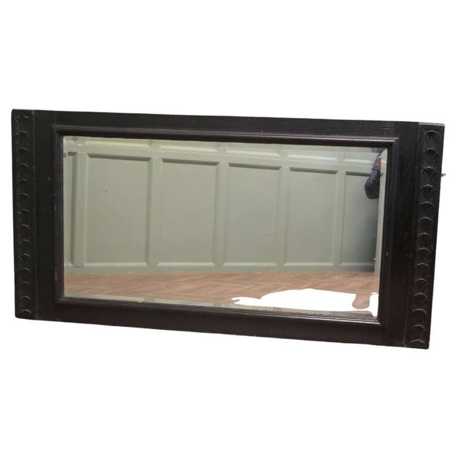 A 19th Century Gothic Carved Oak Mirror