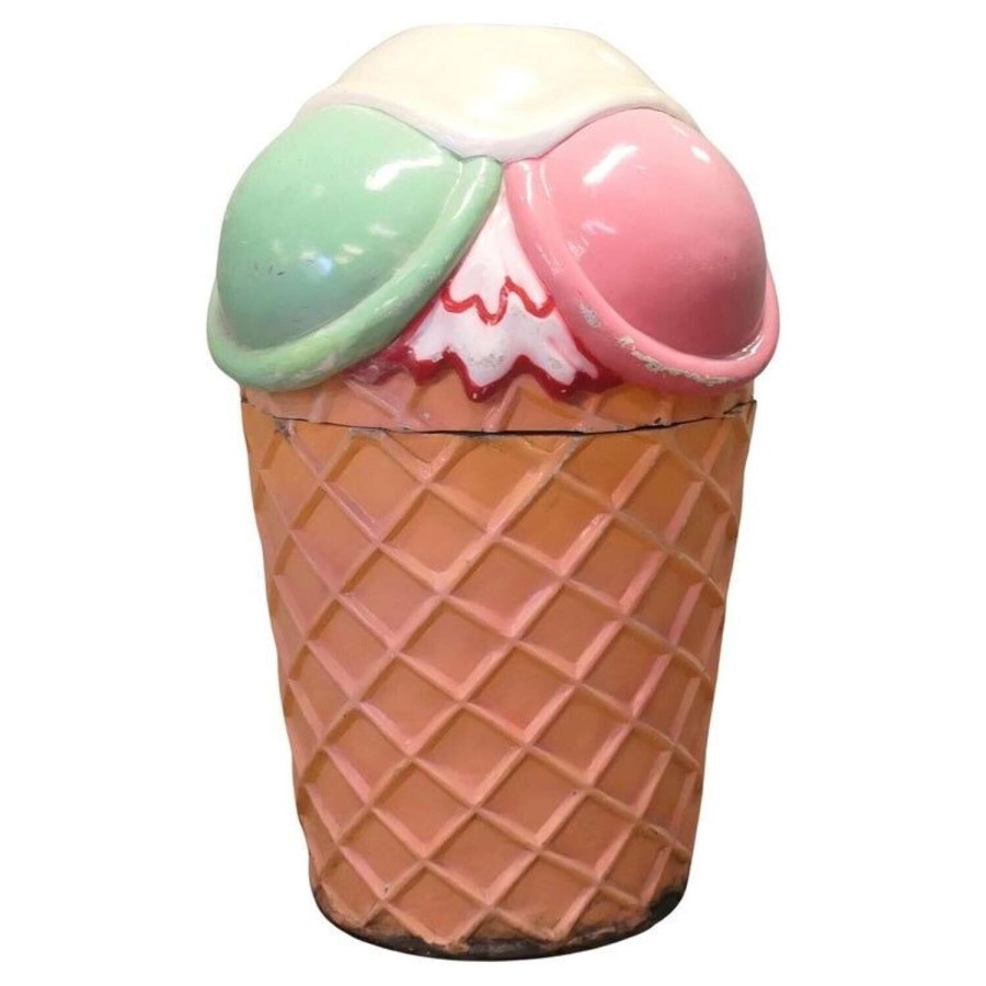 A Fair Ground Ice Cream Waste Bin