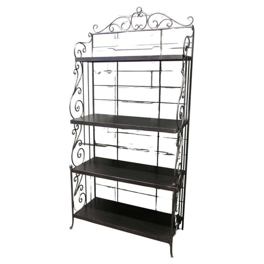 A French Wrought Iron Bakers Shop Stand