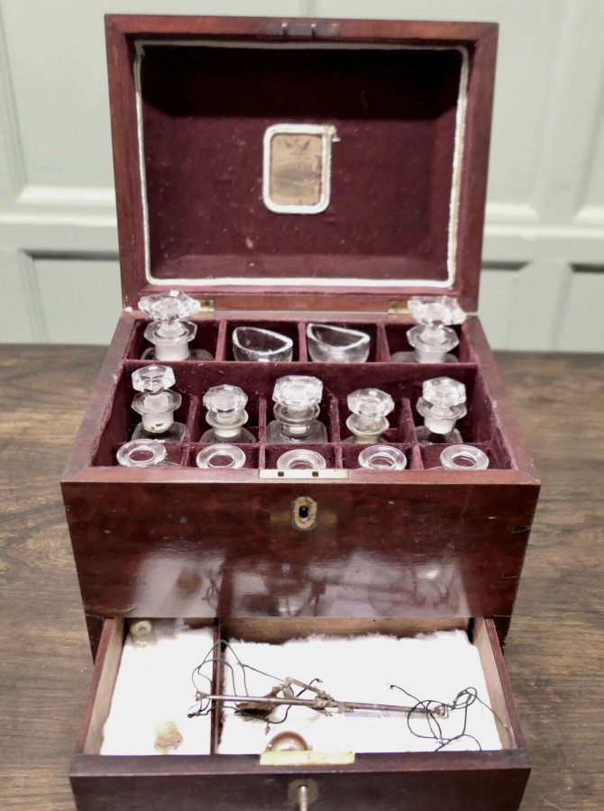 A Good Example of an Early Apothecary Cabinet