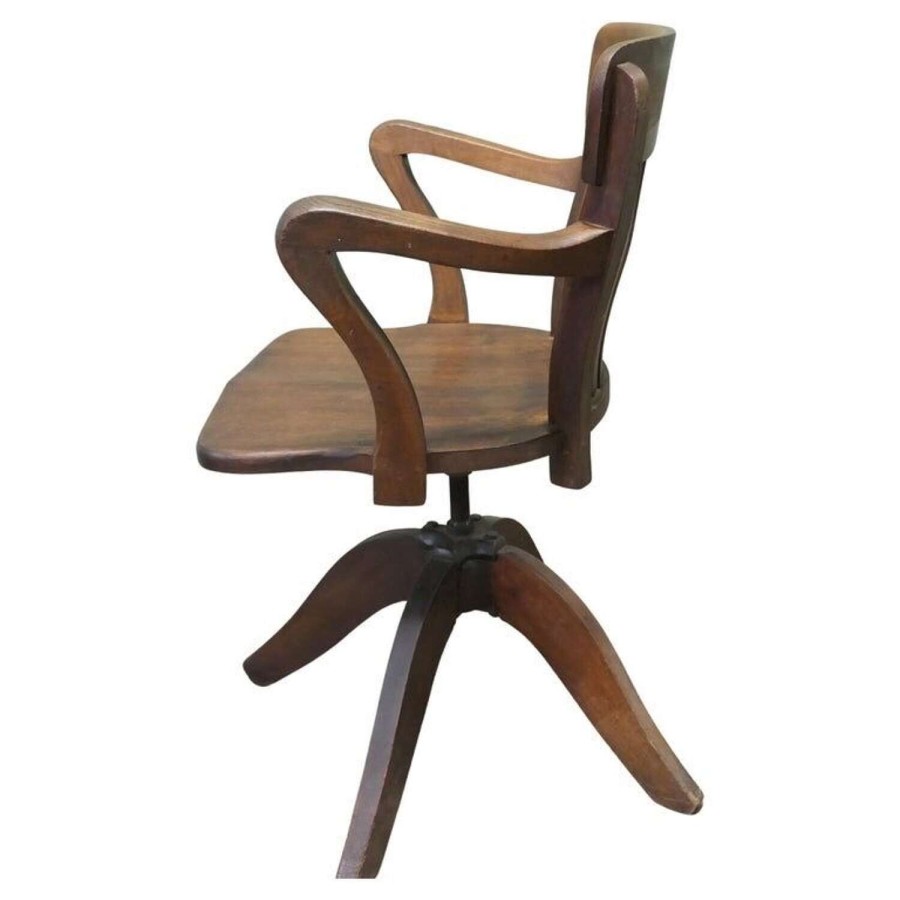A Good Quality Art Deco Desk Chair