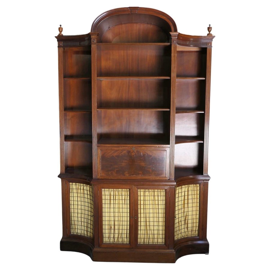 A Large French Break Front Bookcase An excellent looking piece