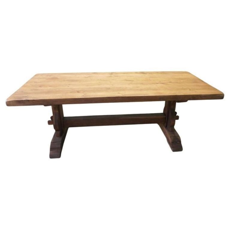 A Large French Oak Farmhouse Table, Table Monastère