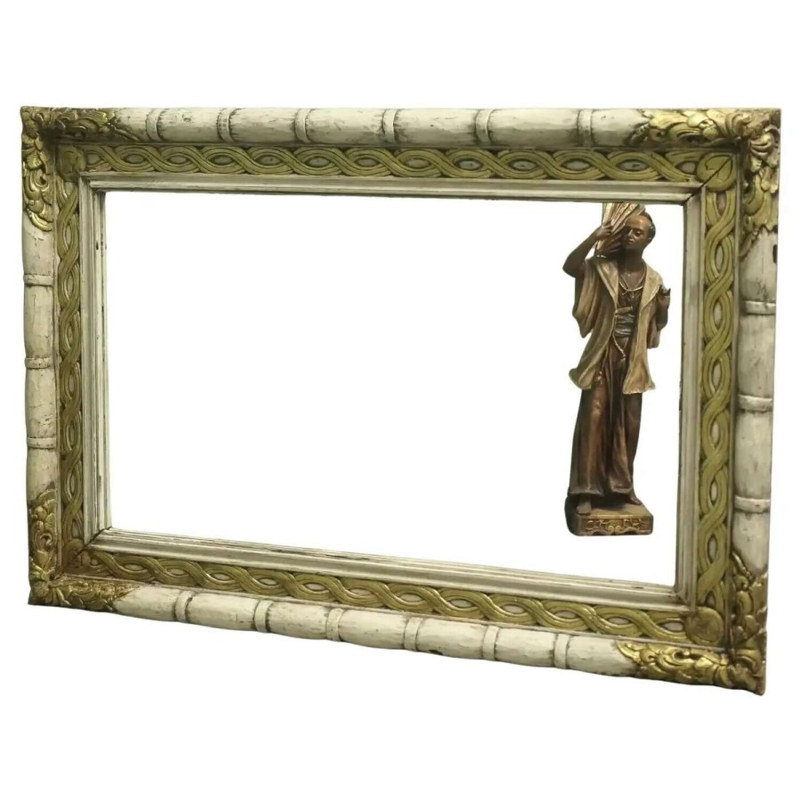 A Large Hand Carved Italian Wall Mirror