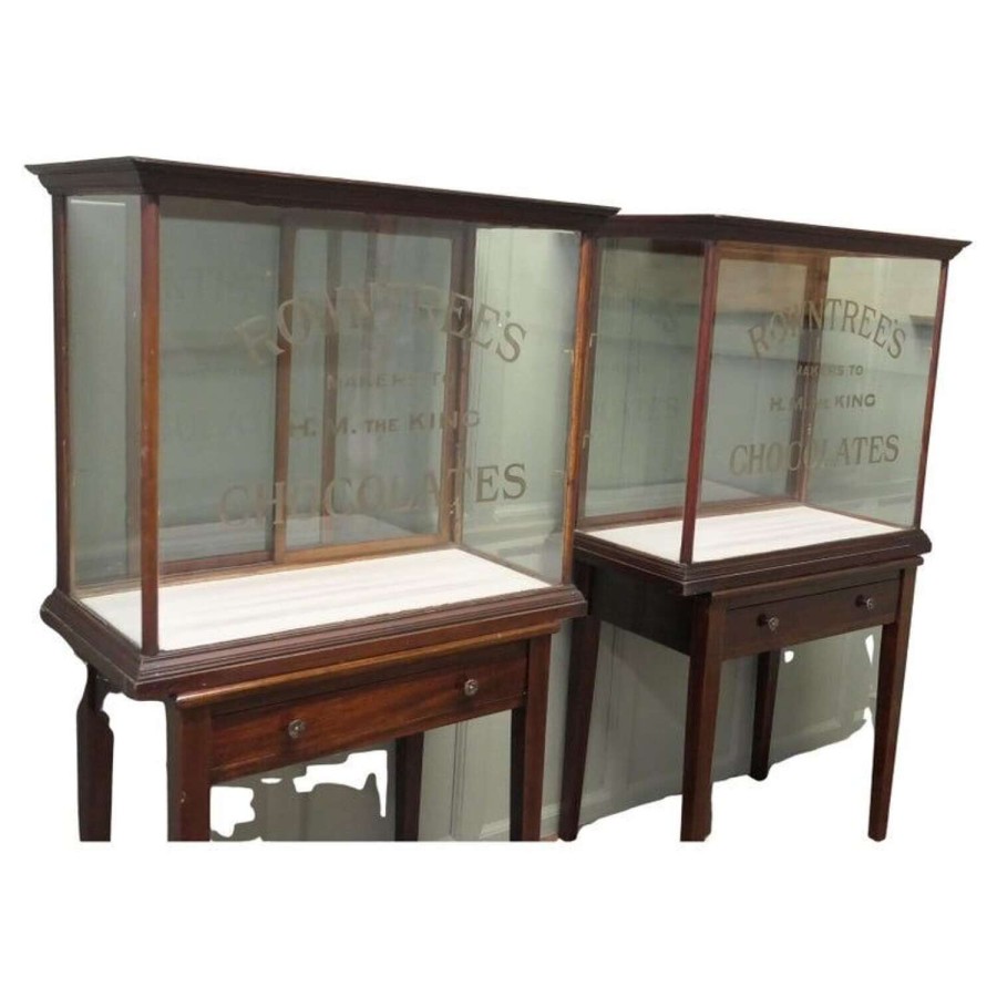A Pair Sweet Shop Display Cabinets, Rowntree’s Chocolates