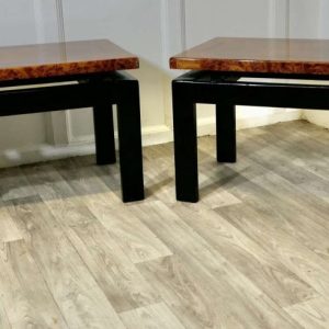 A Super Pair of Art Deco Design Floating Top Low Tables