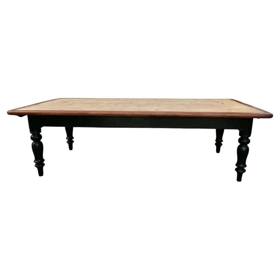 An 18 Seat Victorian Pine Farmhouse Kitchen Table