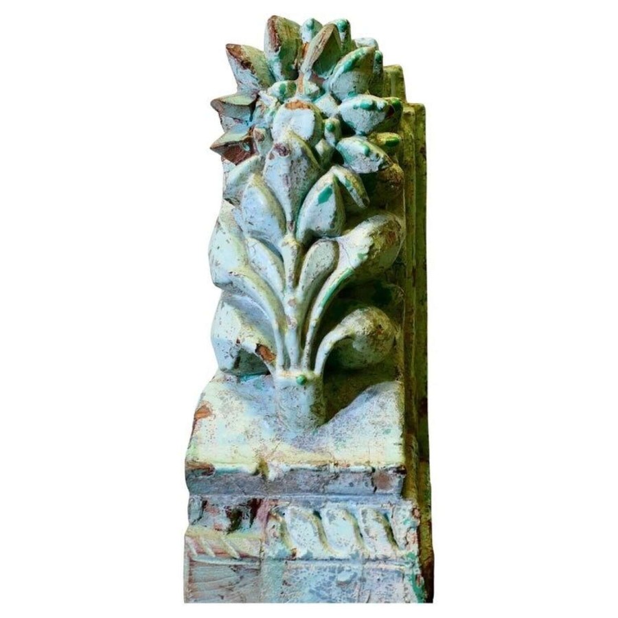 Ancient Carved Wooden Architectural Indian Roof Decoration