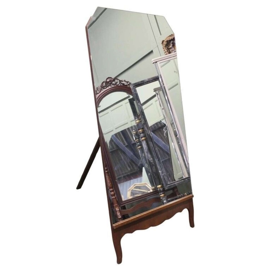 Art Deco Cheval Dressing Mirror from a Gents Outfitters