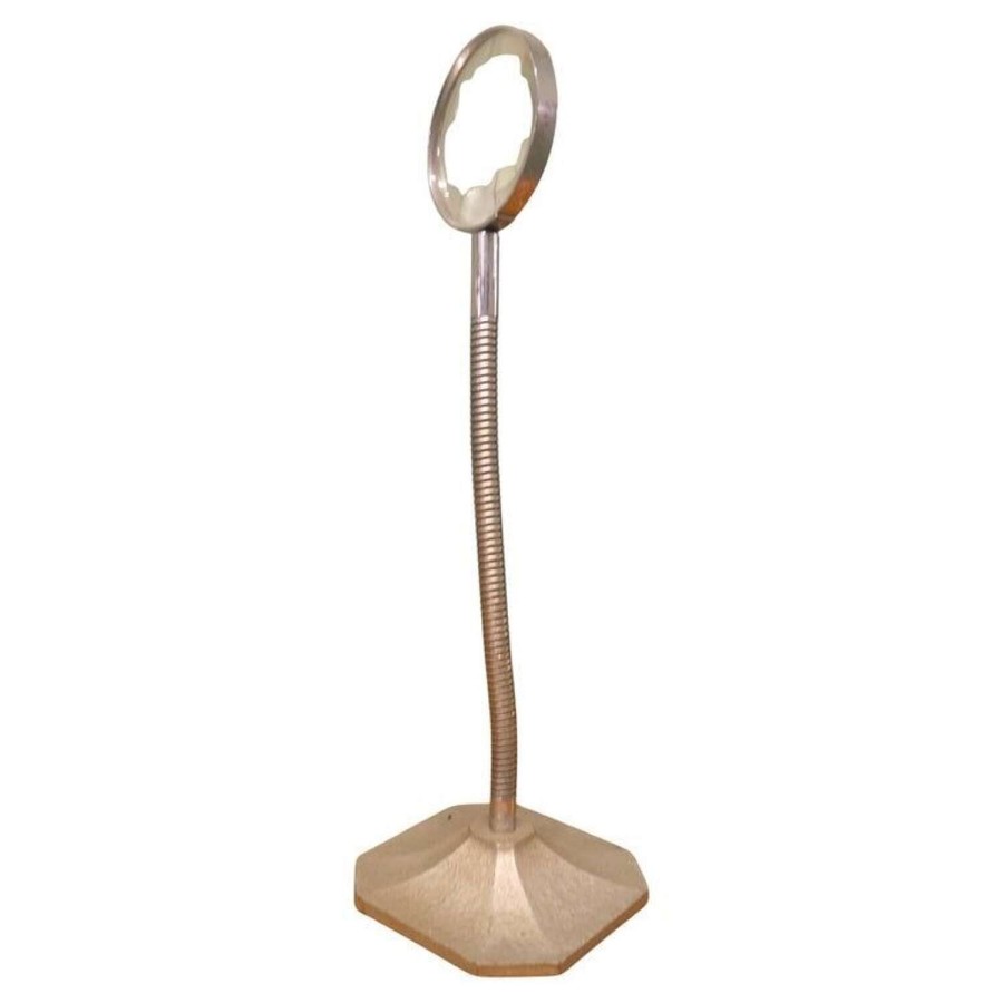 Art Deco Chrome Desk Top Magnifying Glass