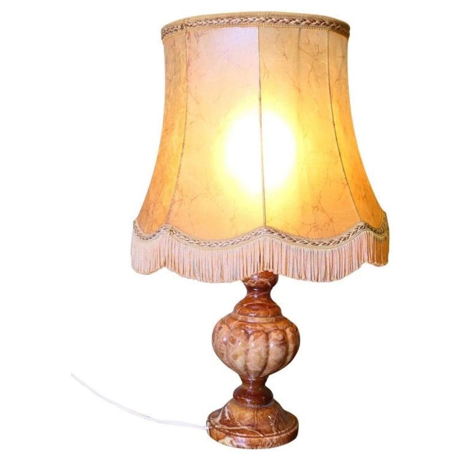 Art Deco Italian Marble Table Lamp
