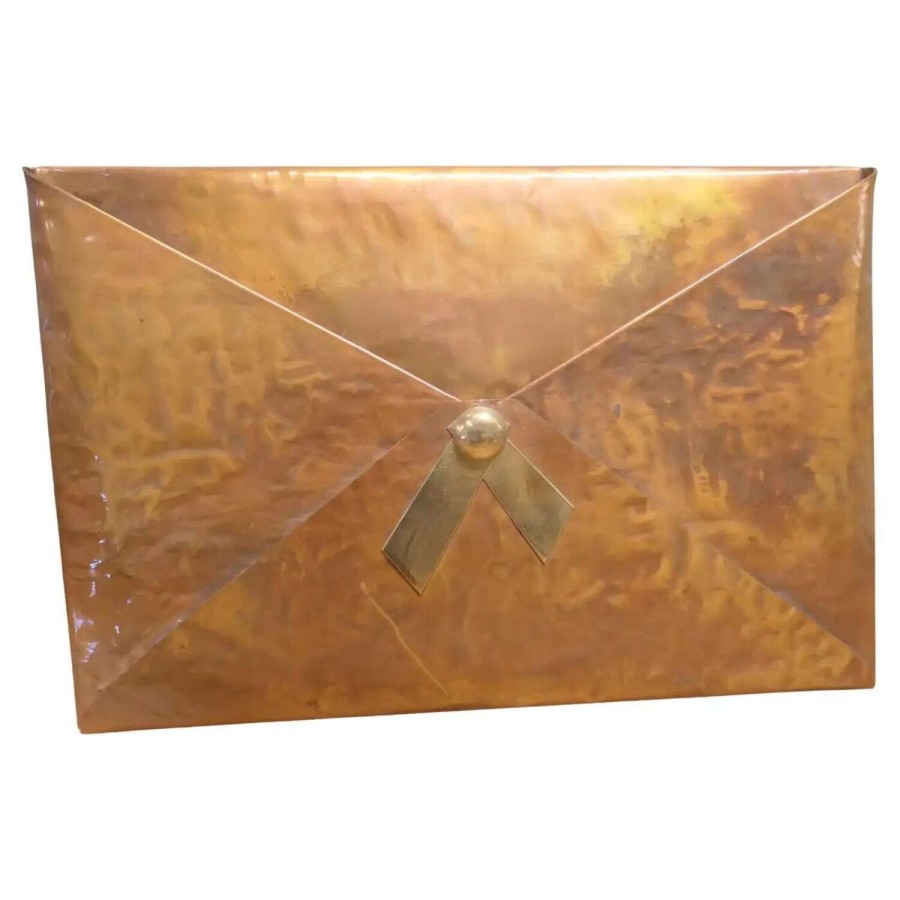 Arts and Crafts Letter Rack, Copper Envelope