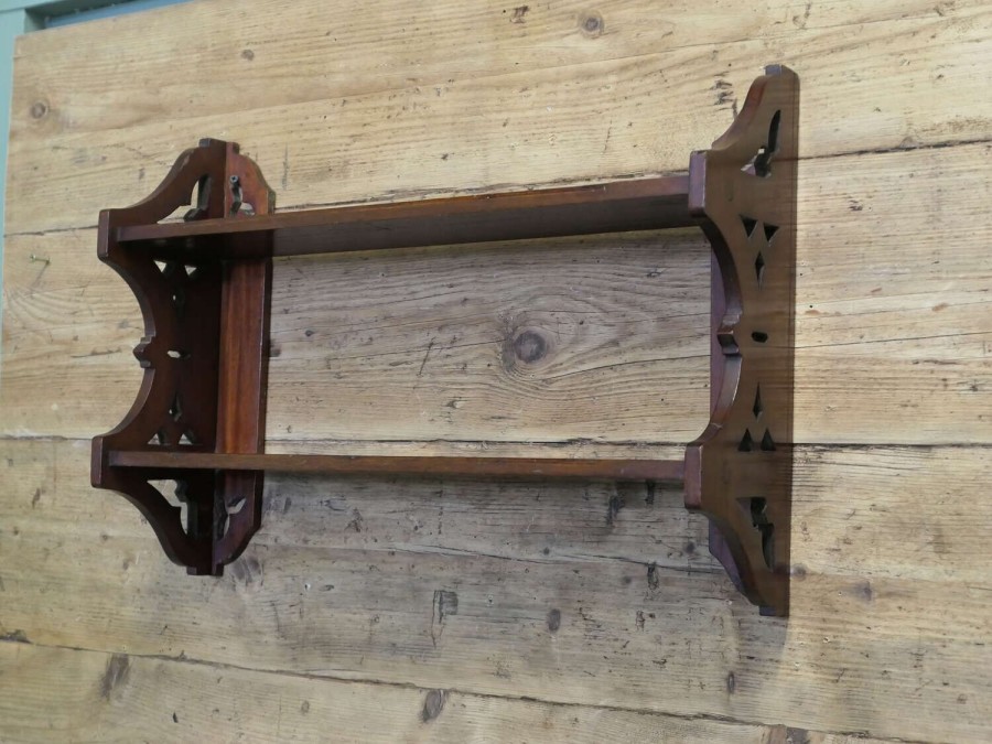 Arts and Crafts Open Front Wall Hanging Bookshelf
